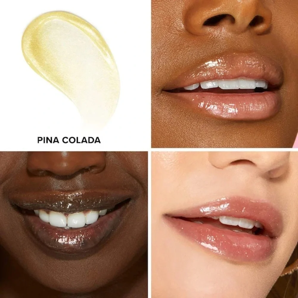NEW IN BOX Too Faced Kissing Jelly Gloss Hybrid (oil & gloss)~ Pina Colada - Picture 2 of 11